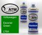 Preview: Volkswagen, Escorial Green, LT6A: 400ml Sprühdose + 400ml Klarlack - Set, von ATW Autoteile West.